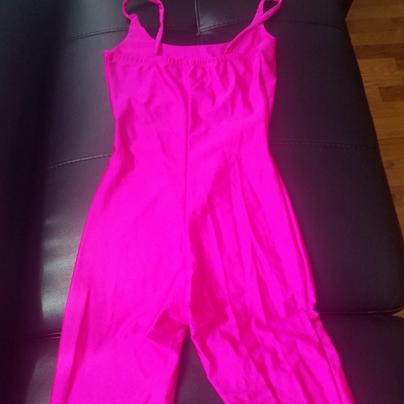 Women pink Jumpsuit Fashion Nova size  Medium preowned - Picture 4 of 5